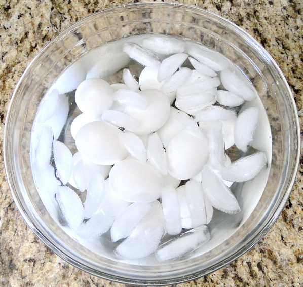 Hard Boiled Eggs Ice Cubes Tip