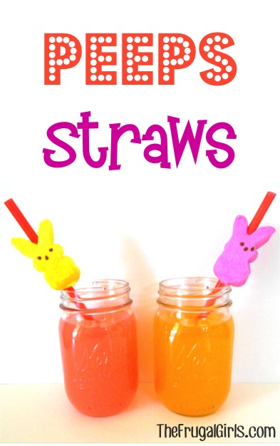 Peeps Straws at TheFrugalGirls.com