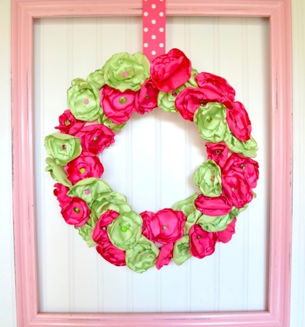 Spring Flower Wreath Tutorial Easy