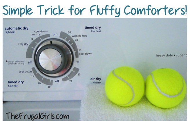 Fluffing Comforters With Tennis Balls The Frugal Girls