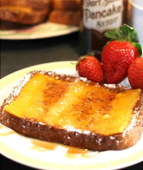 Cheesy French Toast Recipe Savory With Melted Cheese