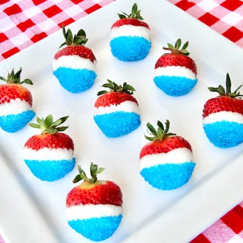 4th of July Strawberries Easy