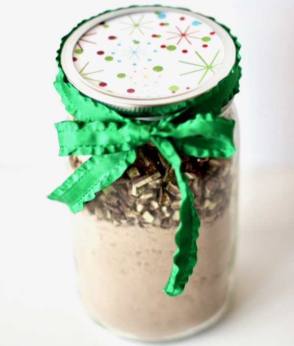 Andes Mint Cookies Recipe Gift in a Jar