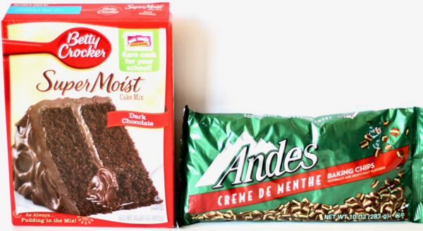 Andes Mint Cookies Recipe with Cake Mix