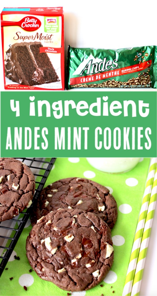 Cake Mix Cookies Recipes Easy Chocolate Mint Cookie