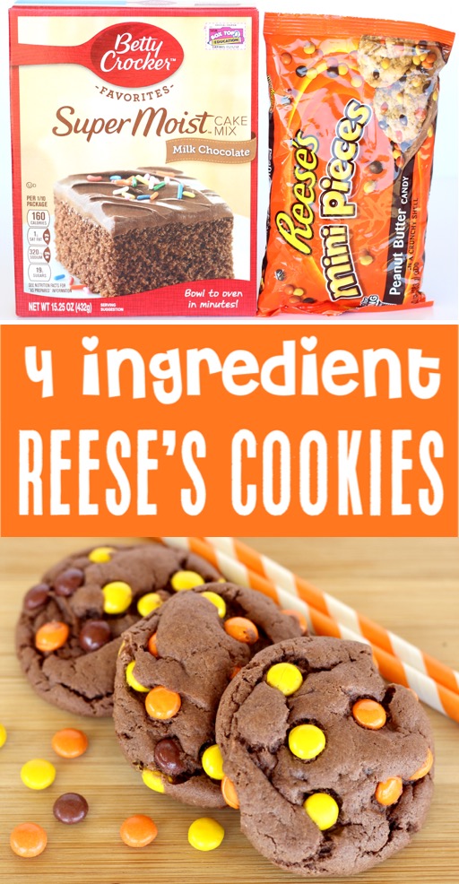 Cake Mix Cookies Recipes Easy Chocolate Reese's Pieces Cookie Recipe