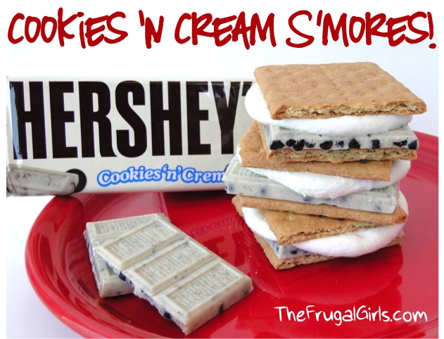 Cookies and Cream S'mores Recipe from TheFrugalGirls.com