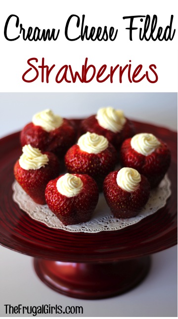 Cream Cheese Filled Strawberries