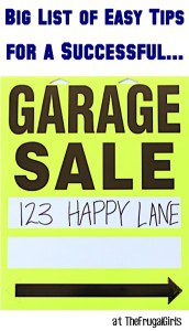 31 Garage Sale Tips and Tricks! {Pricing + Set Up Ideas} - The Frugal Girls