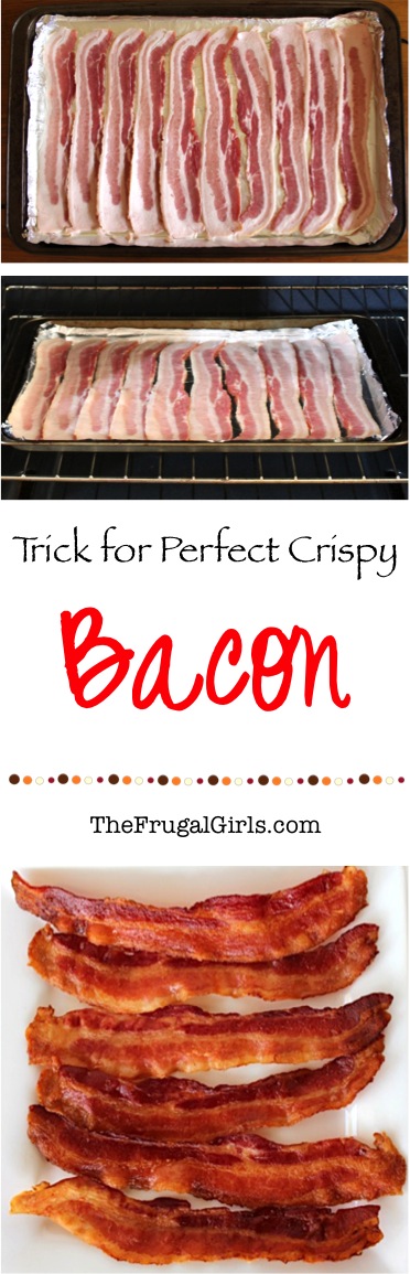 Perfect Crispy Bacon Trick from TheFrugalGirls.com