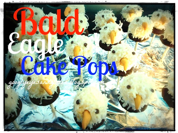 Bald Eagle Cake Pops at TheFrugalGirls.com