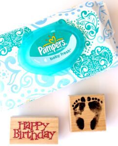 How to Clean Rubber Stamps with Baby Wipes