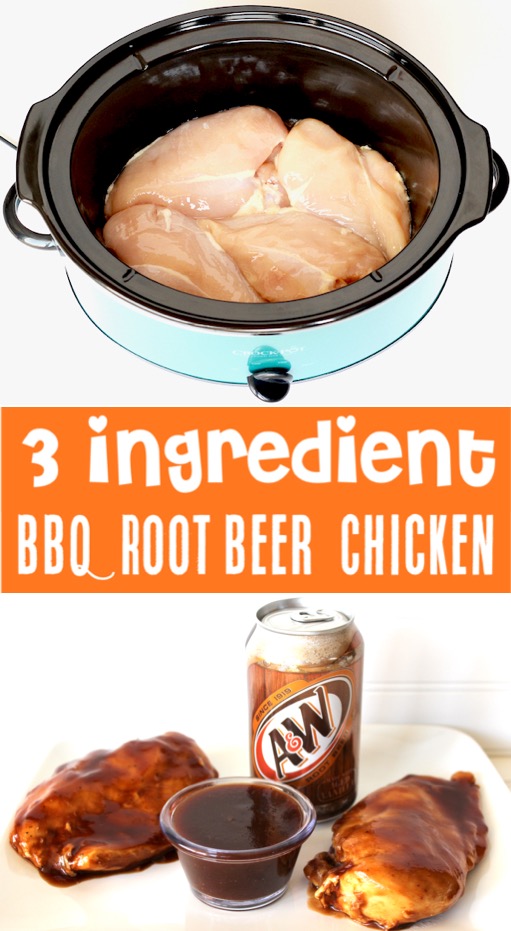 Crockpot Chicken Recipes - Easy BBQ Root Beer Chicken
