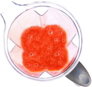 Strawberry Lemonade in a blender.