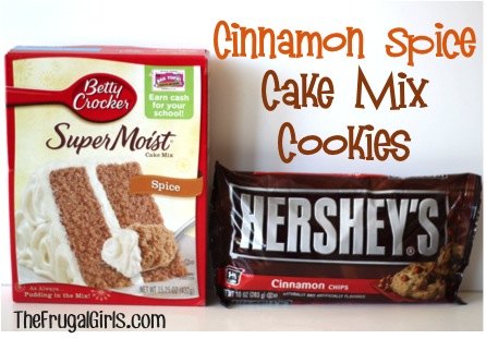 Cinnamon Spice Cake Mix Cookies