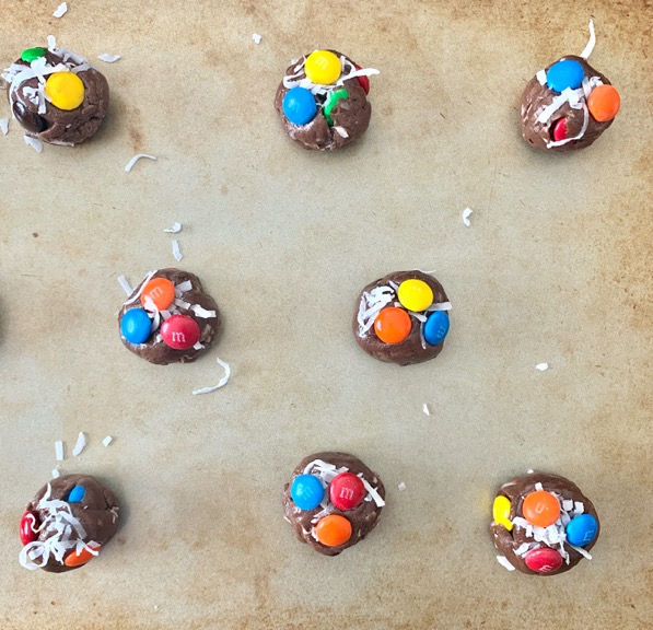 Coconut M&M Cake Mix Cookies Recipe