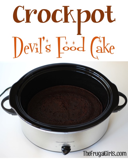 Crockpot Cake Recipe at TheFrugalGirls.com