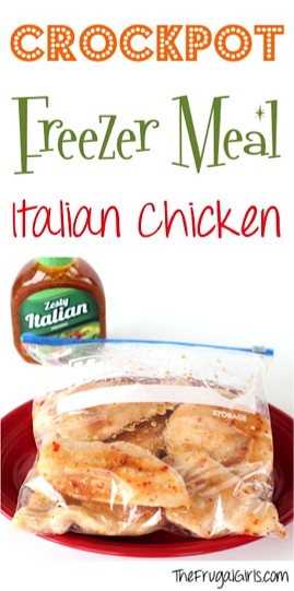 Crockpot Freezer Meal Recipe Italian Chicken