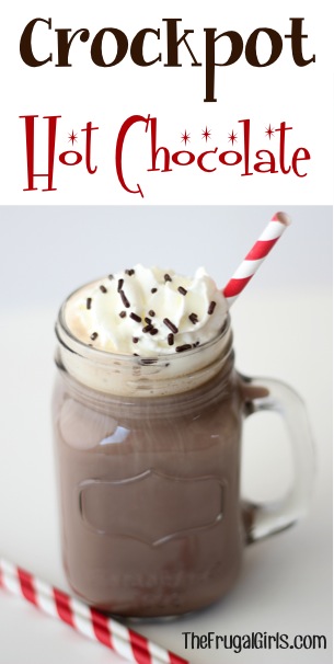 Crockpot Hot Chocolate Recipe at TheFrugalGirls.com