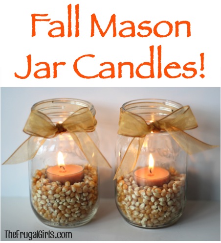 Fall Mason Jar Candles