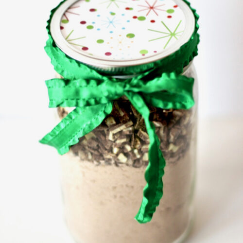 Andes Mint Cookie Mix in a Jar