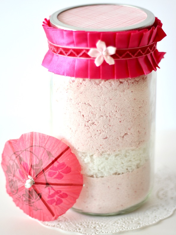 Cookie Mixes in a Jar Strawberry Coconut
