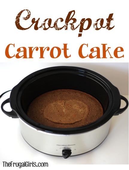 Crockpot Carrot Cake Recipe from TheFrugalGirls.com