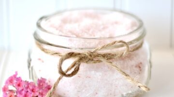 Homemade Bath Salts Recipe with Jasmine