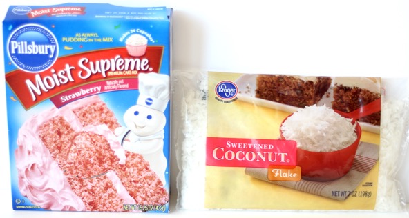 Strawberry Coconut Cake Mix Cookie Recipe