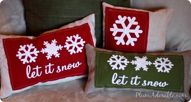 Mittens DIY Decorative Pillow Stencil Kit - DIY Throw Pillows for Christmas  Decor