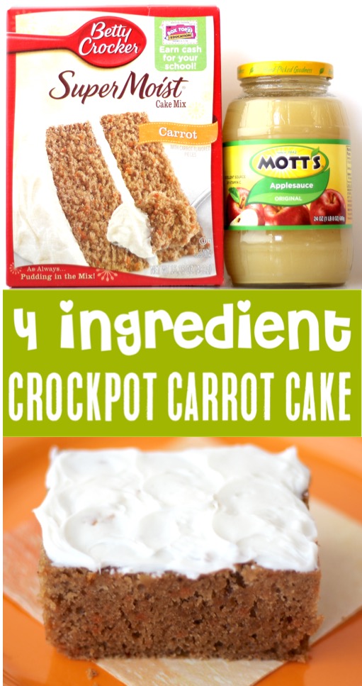 Carrot Cake Recipe Easy Simple Healthy Crockpot Dessert
