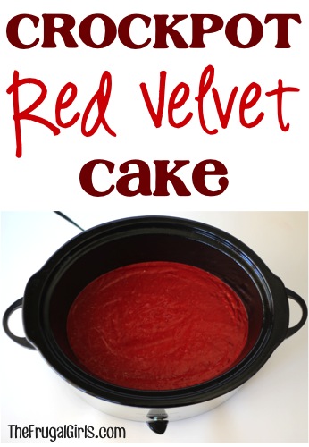 Crockpot Red Velvet Cake Recipe at TheFrugalGirls.com