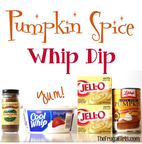 Pumpkin Spice Whip Dip Recipe at TheFrugalGirls.com