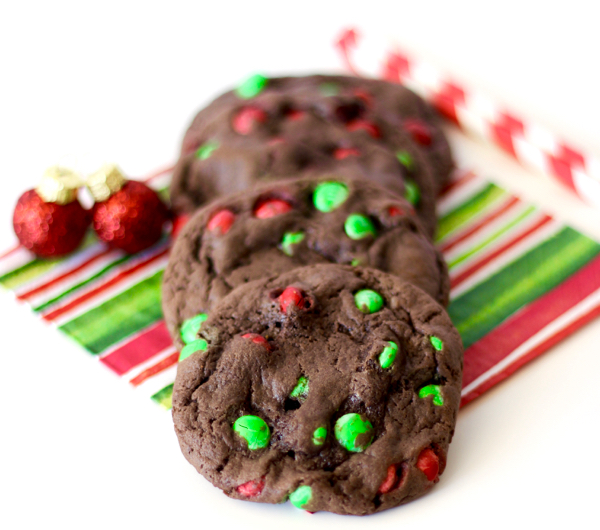 Christmas M&M Cake Mix Cookies Recipe