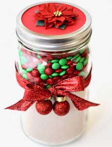 Christmas M&M Cookies in a Jar