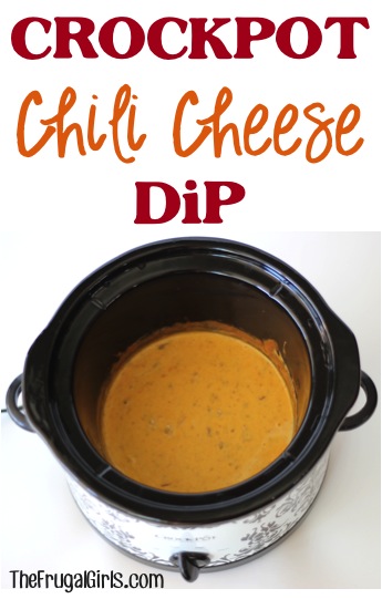 Crockpot Chili Cheese Dip Recipe at TheFrugalGirls.com