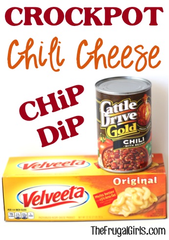 Crockpot Chili Cheese Dip Recipe from TheFrugalGirls.com