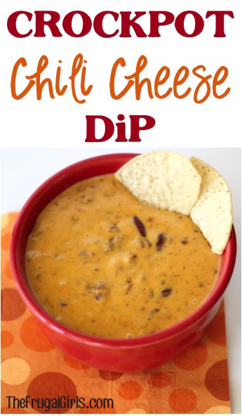 Crockpot Chili Cheese Dip Recipe - from TheFrugalGirls.com