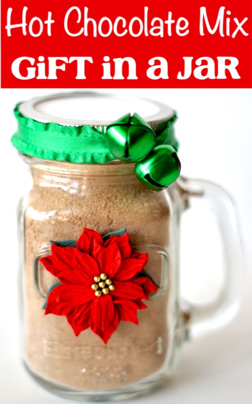 Hot Chocolate Mix Recipe Dry Gift in a Jar