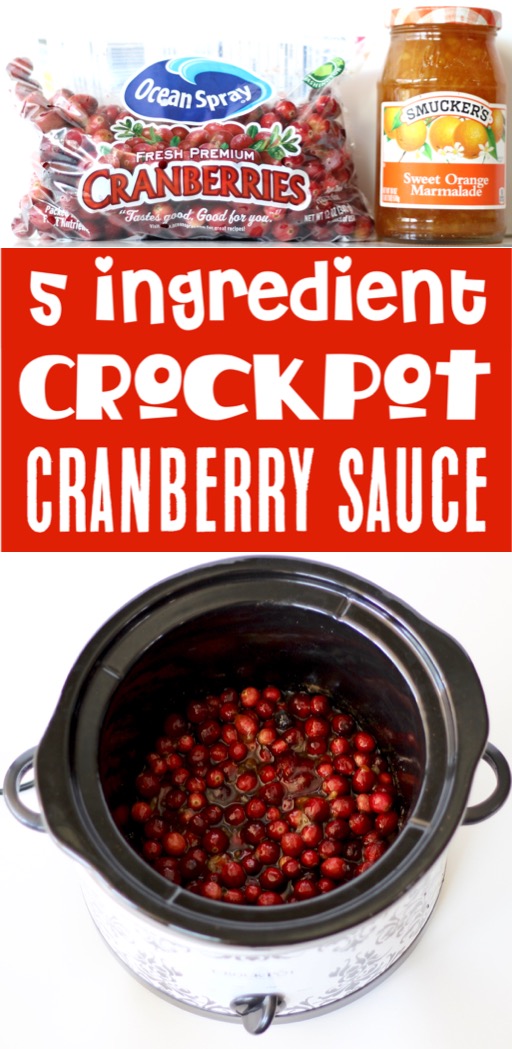 Thanksgiving Recipes Easy Homemade Crockpot Cranberry Sauce Recipe