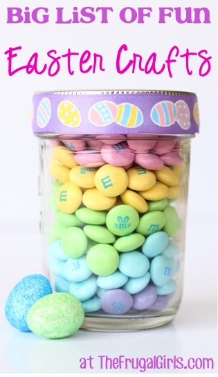 BIG List of Fun Easter Crafts at TheFrugalGirls.com