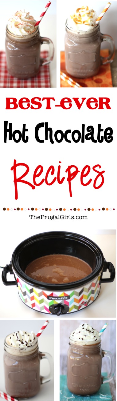 Crockpot Hot Chocolate Recipes from TheFrugalGirls.com