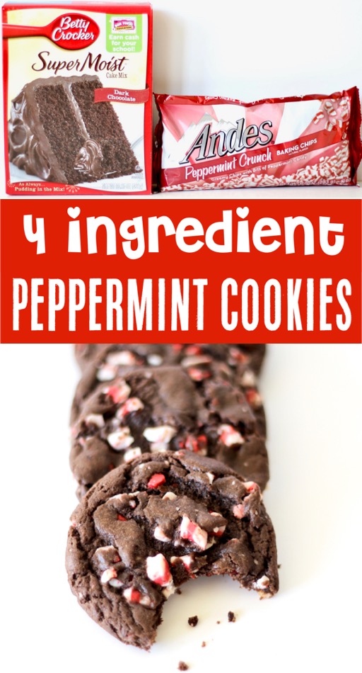 Cake Mix Cookies Recipes Easy Chocolate Peppermint Crunch Christmas Cookie Recipe