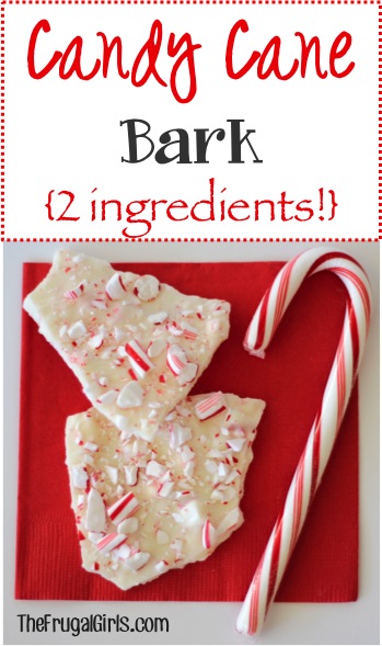 Candy Cane Bark Recipe from TheFrugalGirls.com