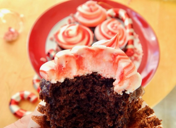 Chocolate Candy Cane Cupcake Recipe