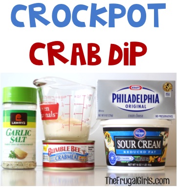 Crockpot Crab Dip Recipe at TheFrugalGirls.com