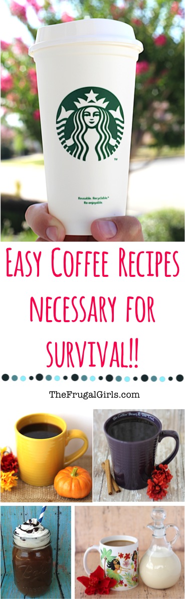 17 Easy Coffee Recipes at Home! {+ Coffee Tips} from TheFrugalGirls.com