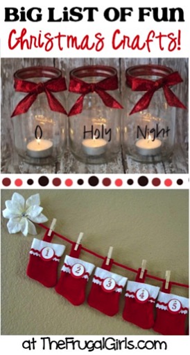 Easy Christmas Crafts from TheFrugalGirls.com