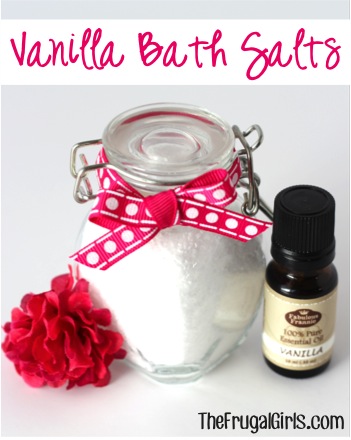 Homemade Vanilla Bath Salts from TheFrugalGirls.com