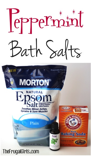 Peppermint Bath Salts from TheFrugalGirls.com